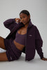 Oversized Zip Hoodie - Grape