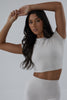 Cropped Basic Tee - Oatmeal