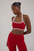 Active Cropped Bralette - True Red