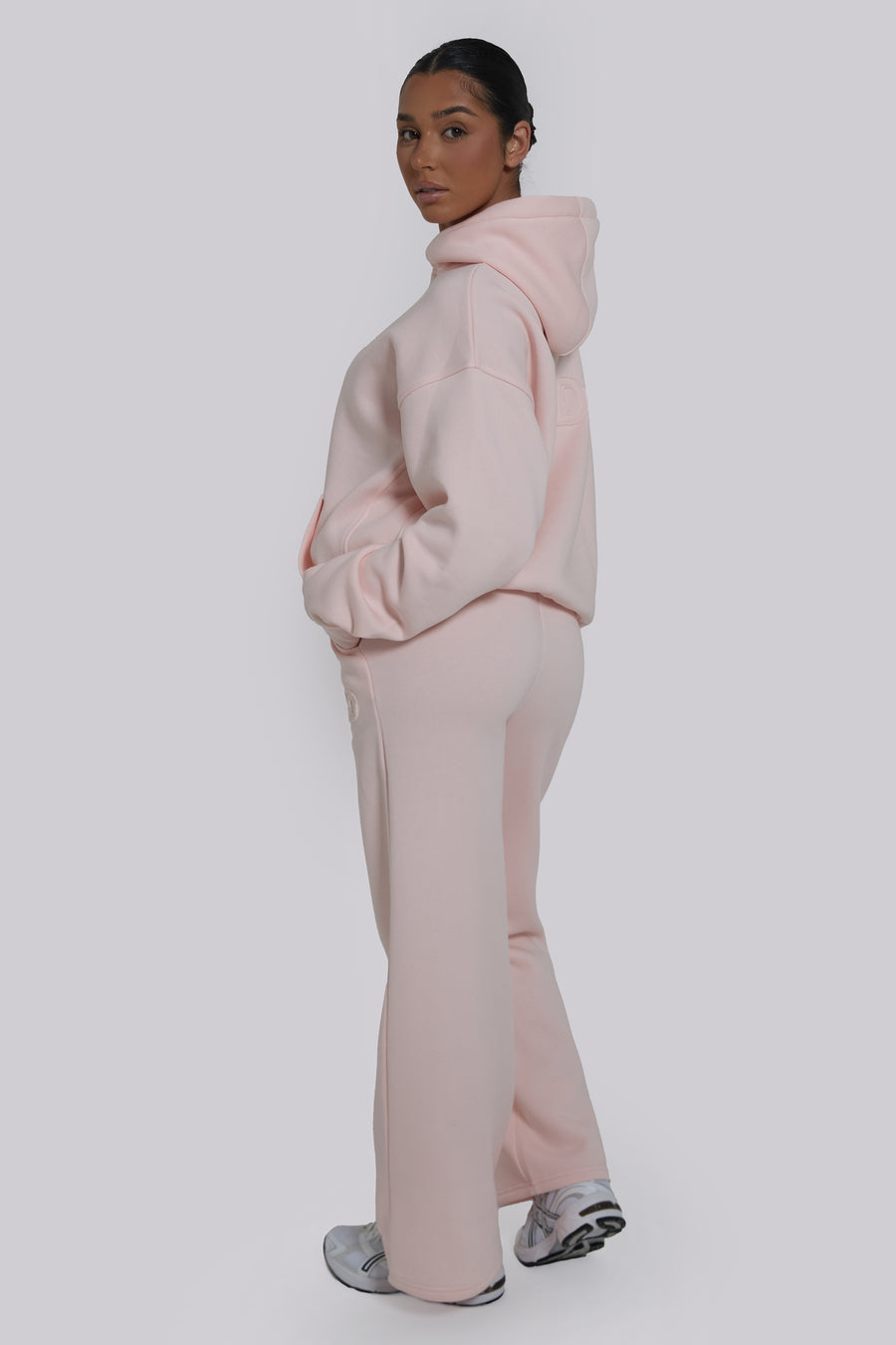 Applique Sweat Joggers - Powder Pink