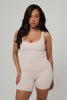 Long Scoop Neck Cami - Cookie