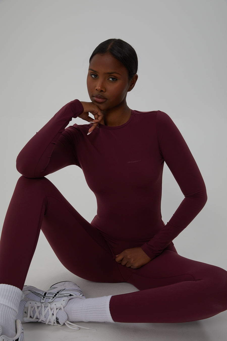 Long Basic Tee - Cherry