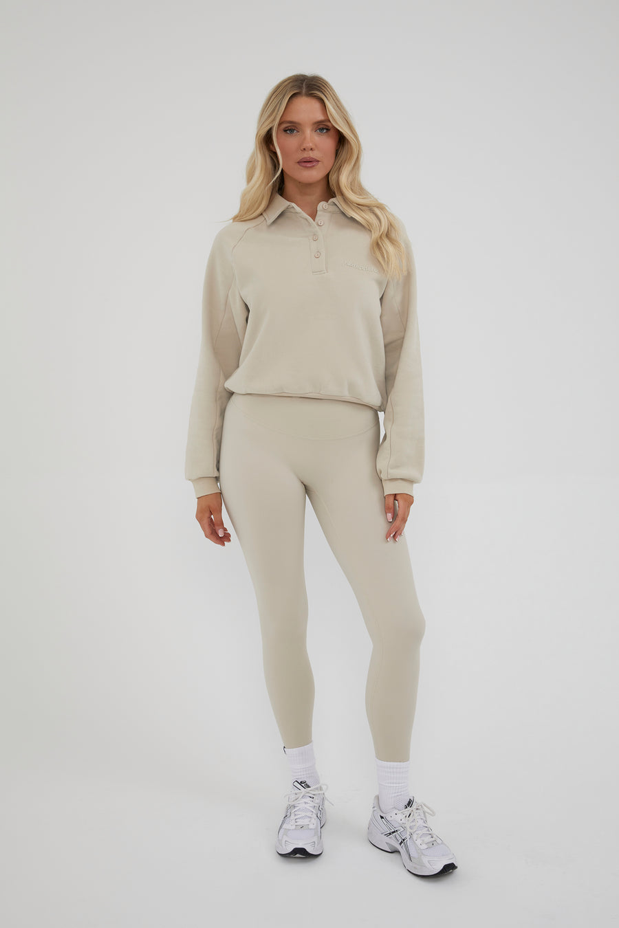 Casual Rugby Sweater - Almond