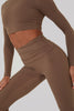Ruched Fitted Flares - Mocha