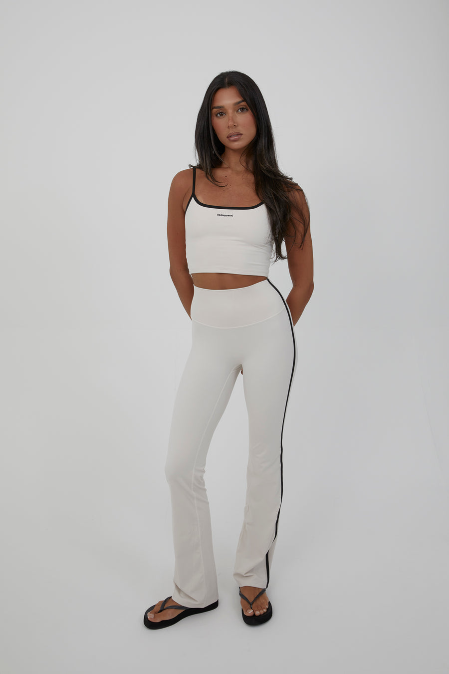 Contrast Spaghetti Top - Vanilla