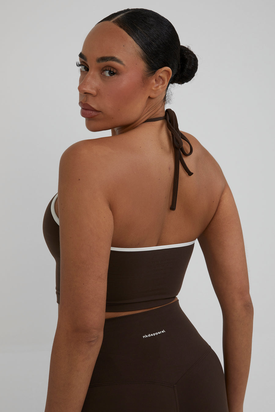 Halter Tie Top - Chocolate