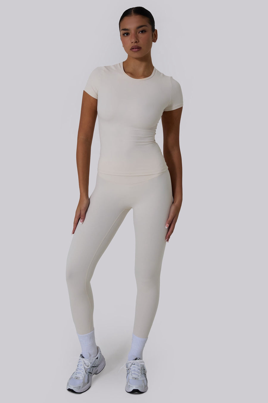 Ultra High Waisted Leggings - Oatmeal