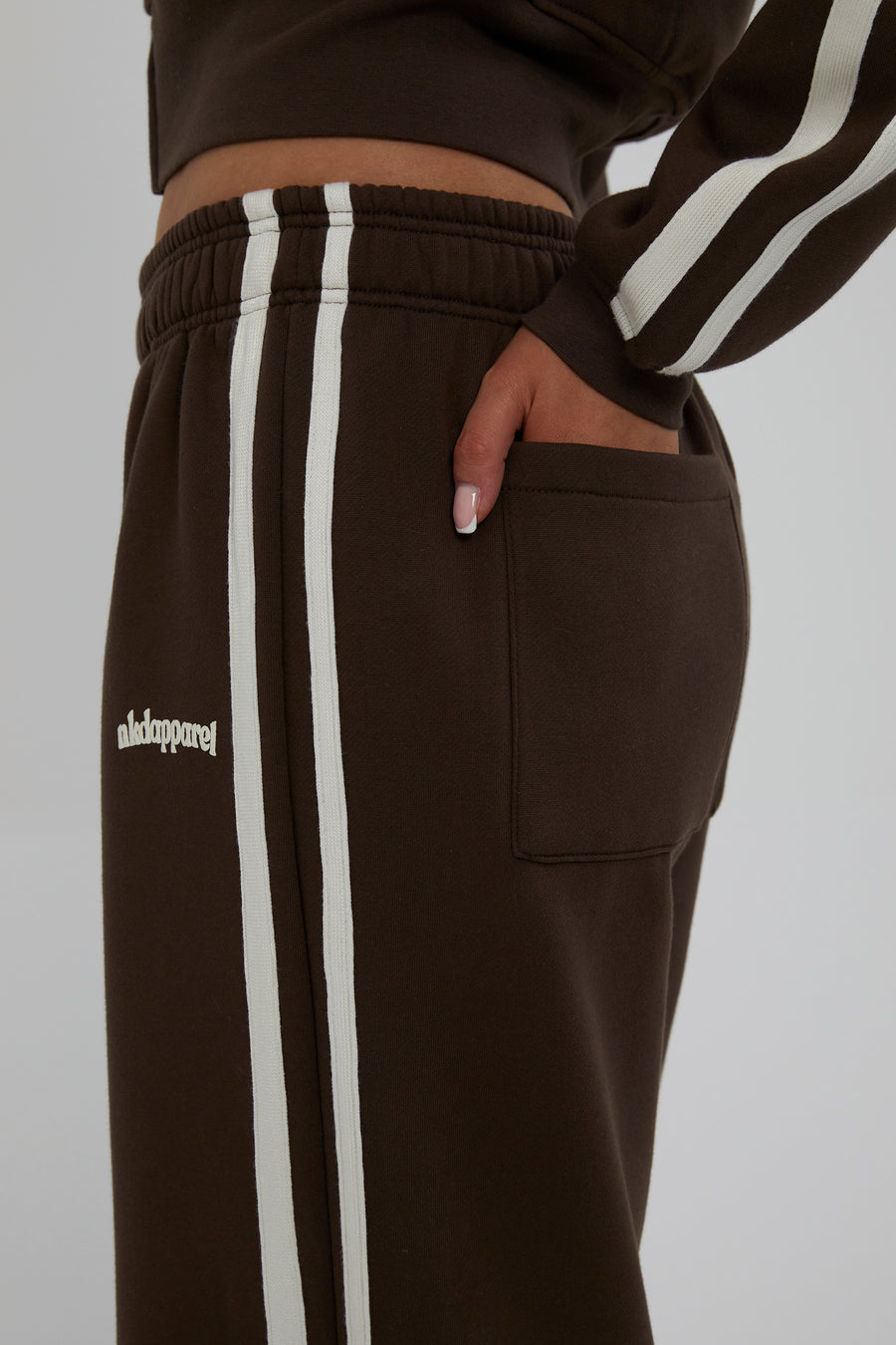 Wide Leg Jogger - Chocolate