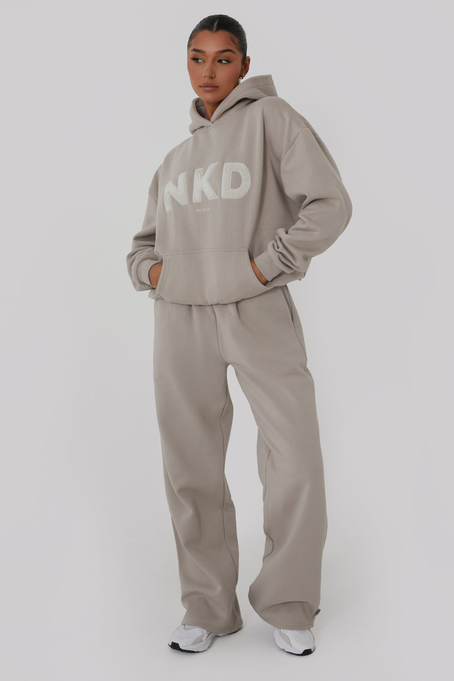 NKD Oversized Hoodie - Latte