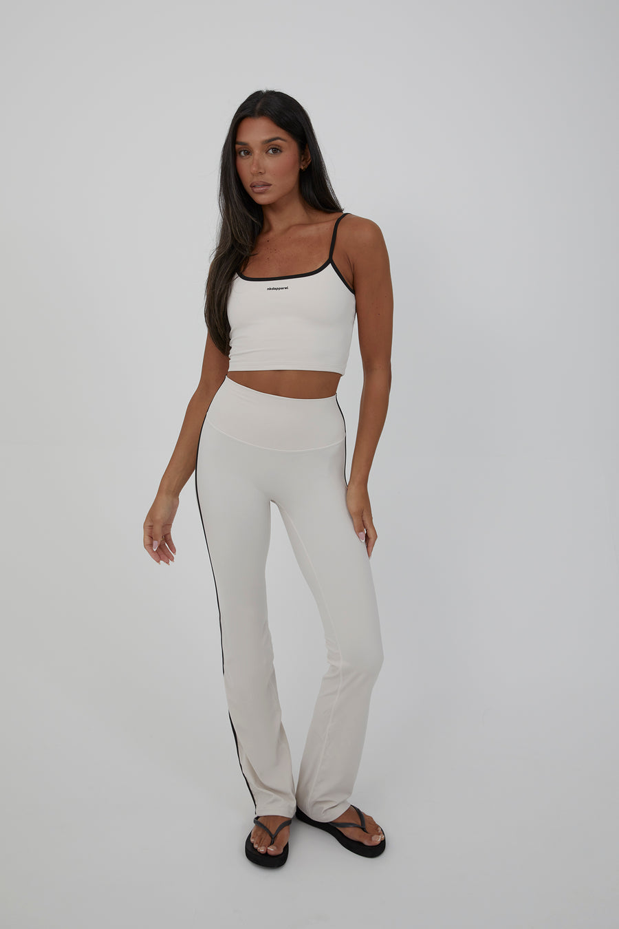 Contrast Spaghetti Top - Vanilla