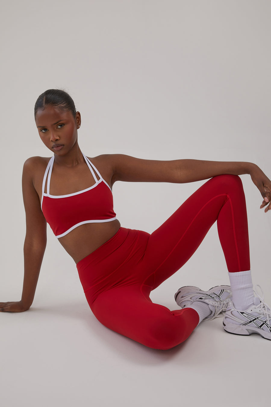 Ultra High Waisted Leggings - True Red
