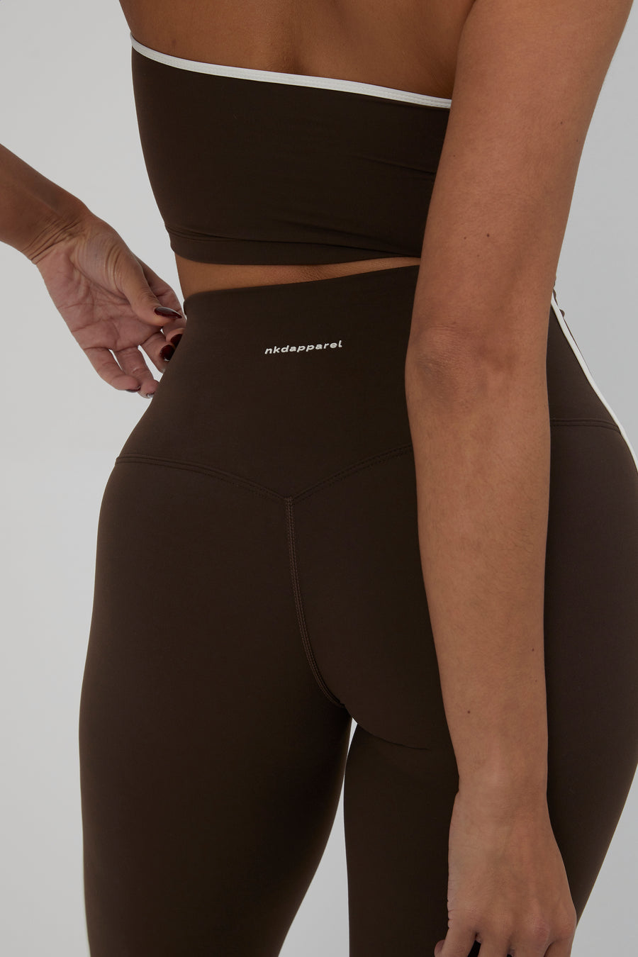Contrast Ultra High Leggings - Chocolate