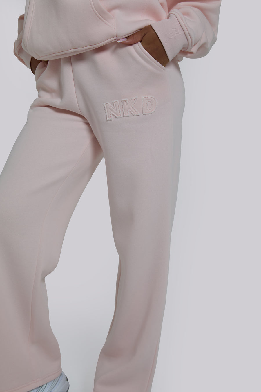 Applique Sweat Joggers - Powder Pink