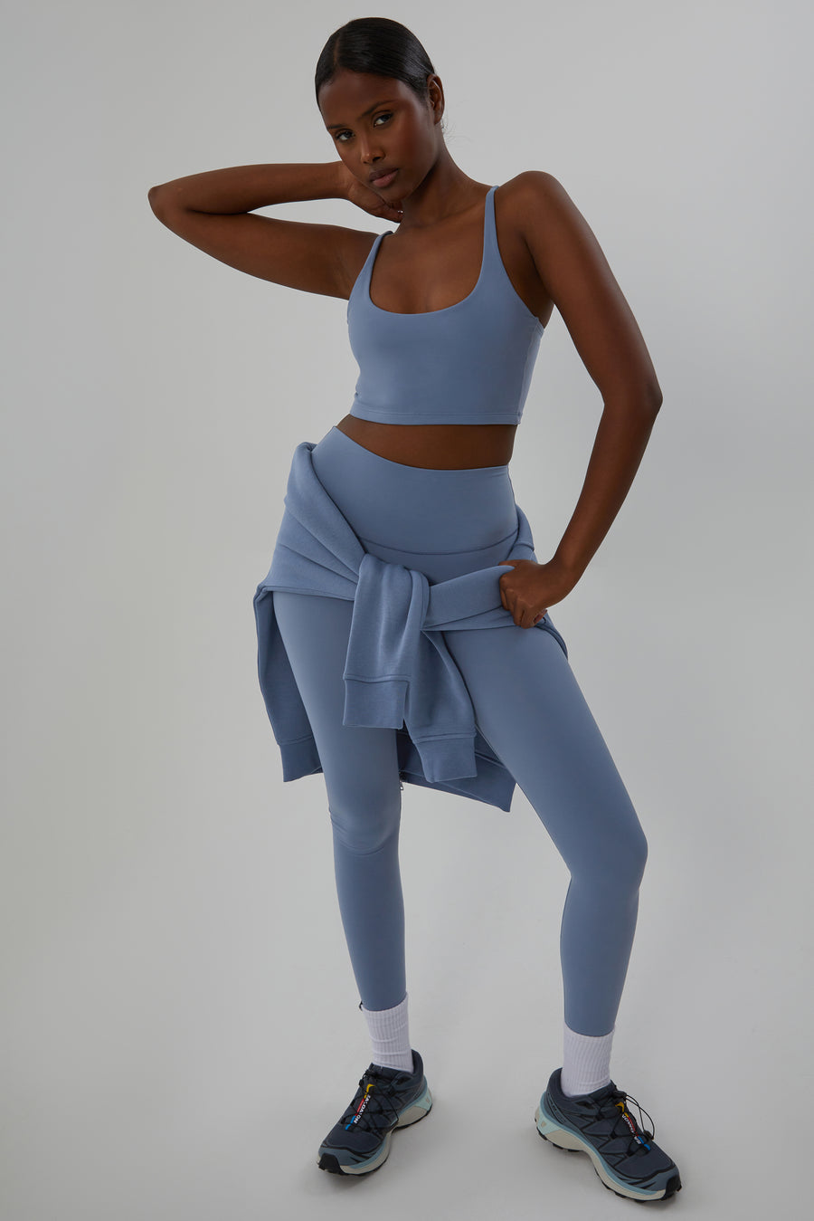 Ultra High Waisted Leggings - Blueberry