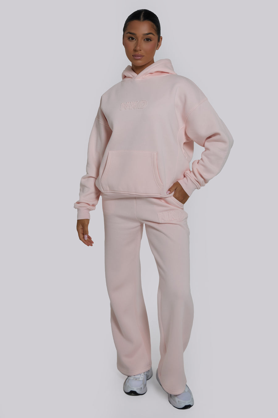 Applique Sweat Joggers - Powder Pink