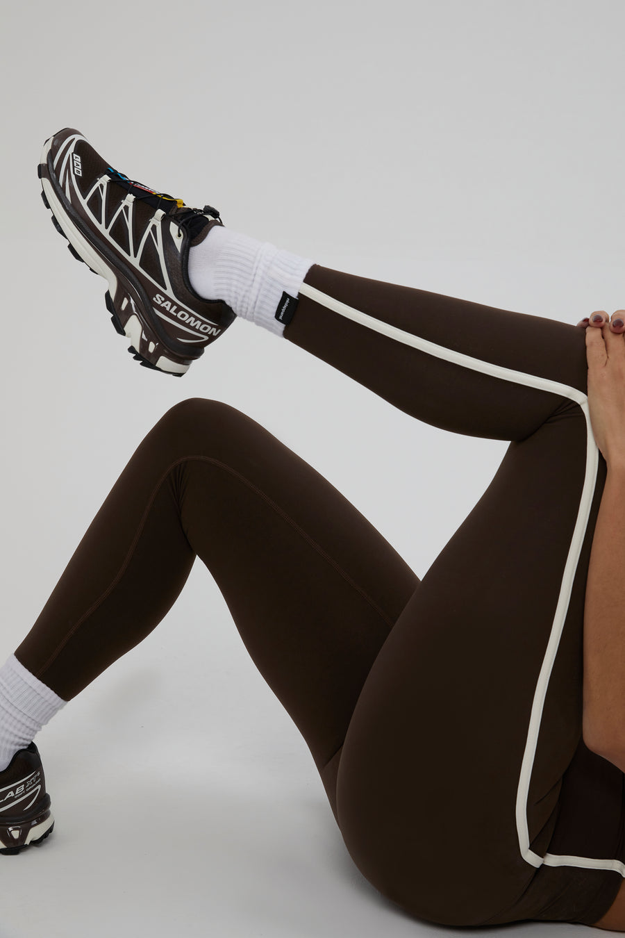 Contrast Ultra High Leggings - Chocolate