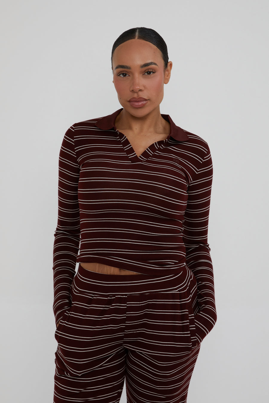 Automne Long Sleeved Top - Maroon