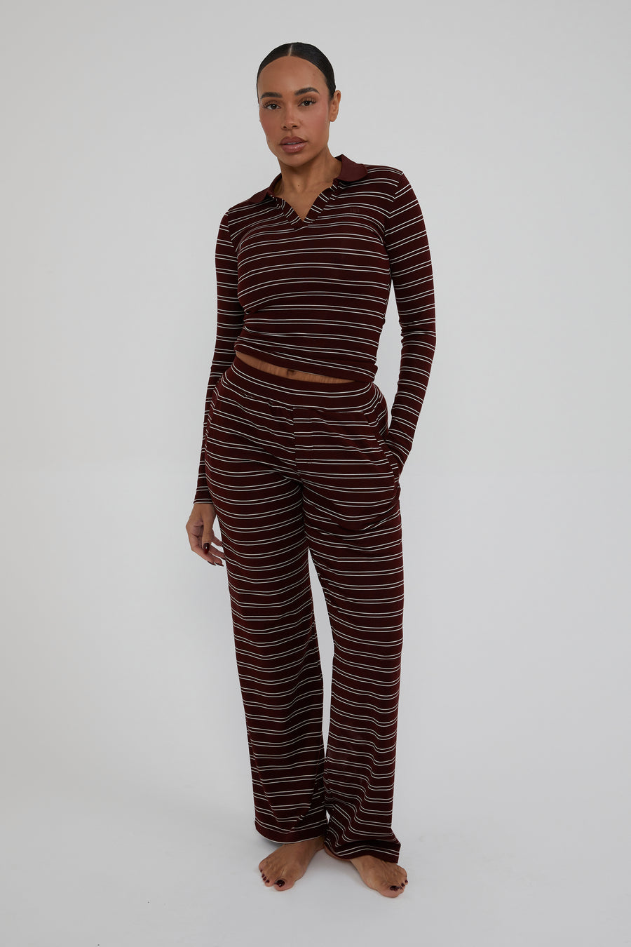 Automne Long Sleeved Top - Maroon