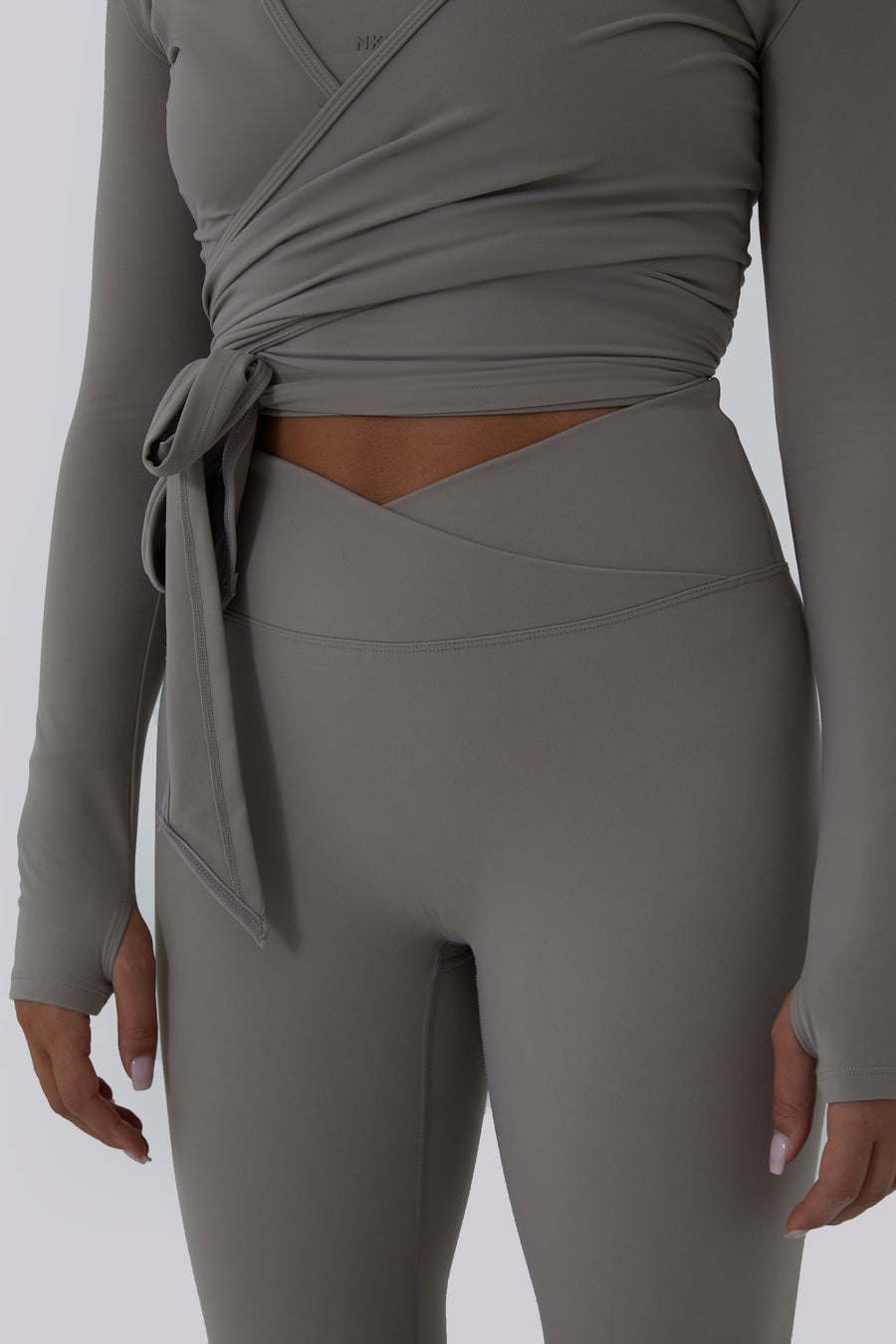 Wrap Over Leggings - Clay