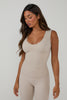 Form V-Neck Top - Latte
