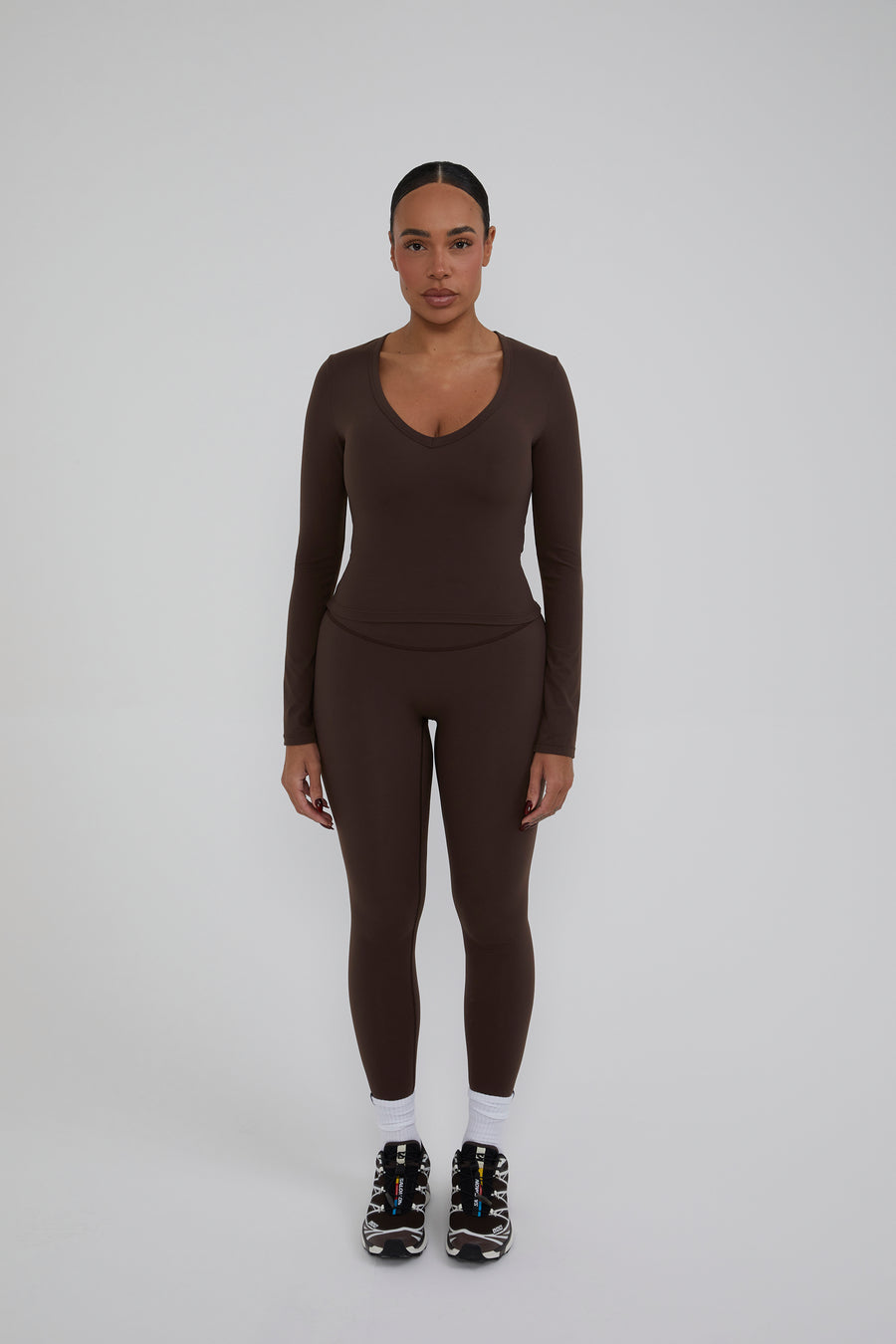 Ultra High Waisted Leggings - Chestnut