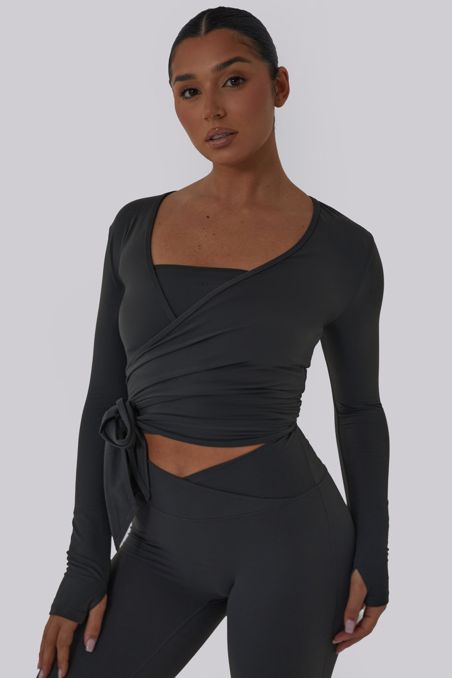 Ultimate Wrap Top - Charcoal