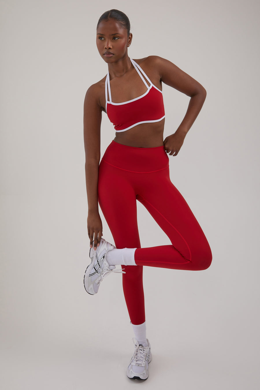 Ultra High Waisted Leggings - True Red