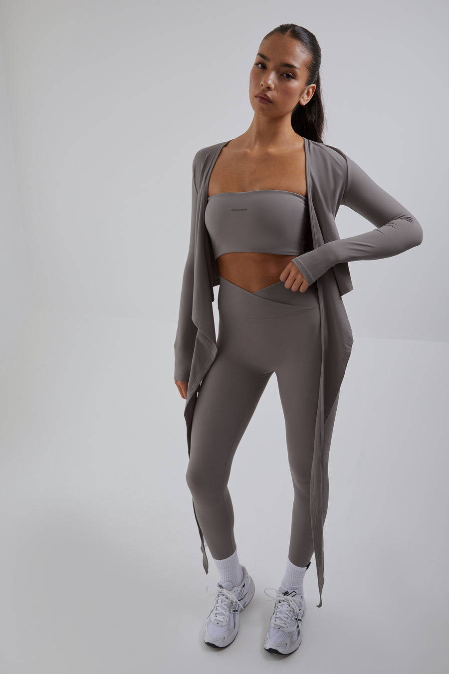 Wrap Over Leggings - Clay