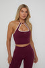 Halter Tie Top - Cherry