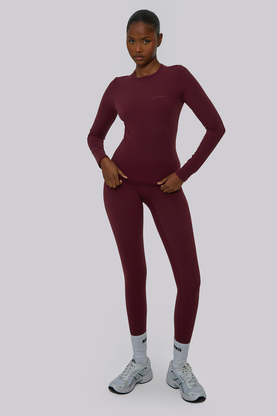 Ultra High Waisted Leggings - Cherry