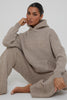 Honeycomb Knit Hoodie - Sandstone
