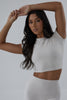 Cropped Basic Tee - Oatmeal