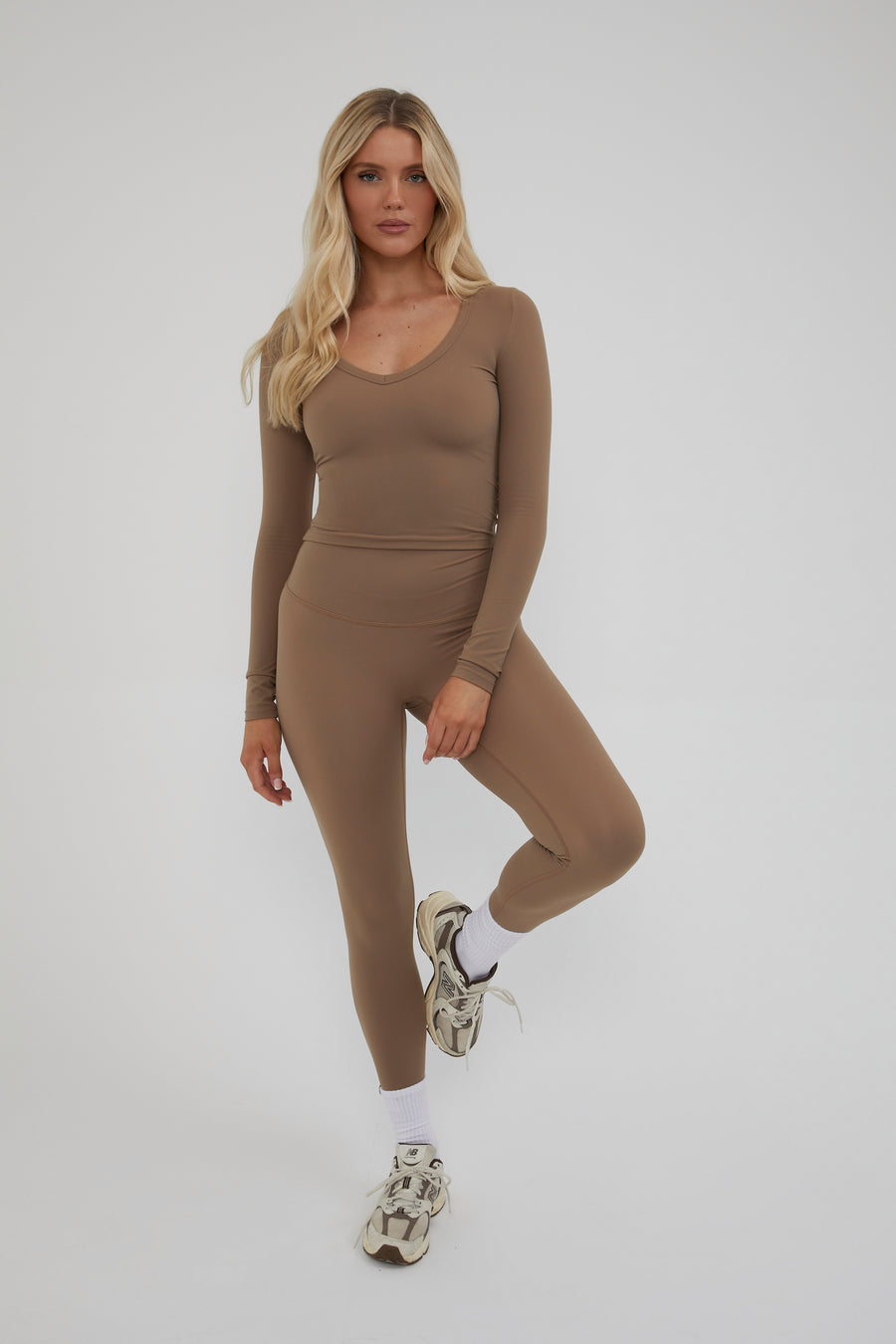 Ultra High Waisted Leggings - Fudge