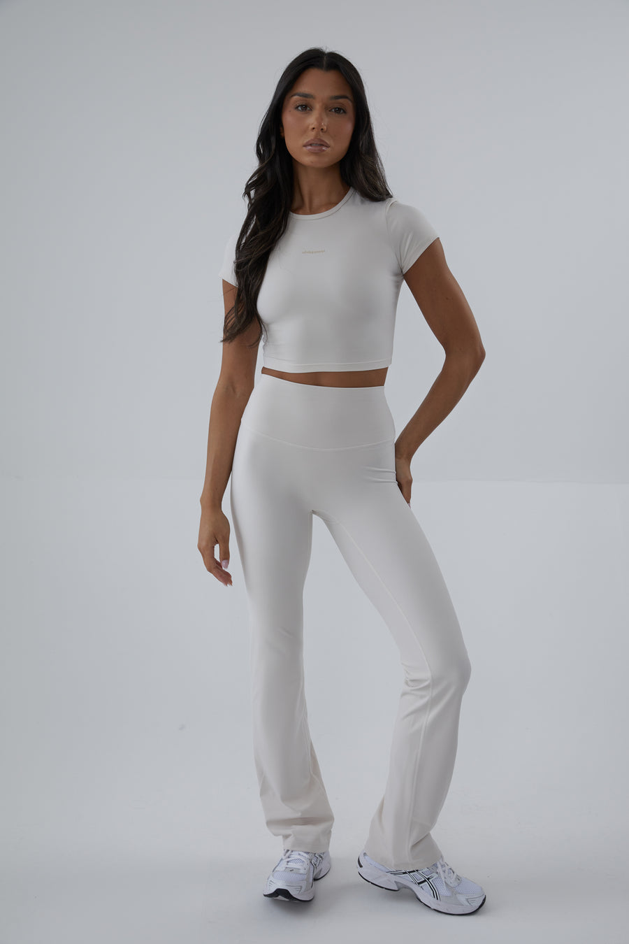 Cropped Basic Tee - Oatmeal