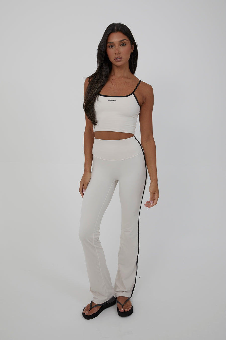 Contrast Spaghetti Top - Vanilla