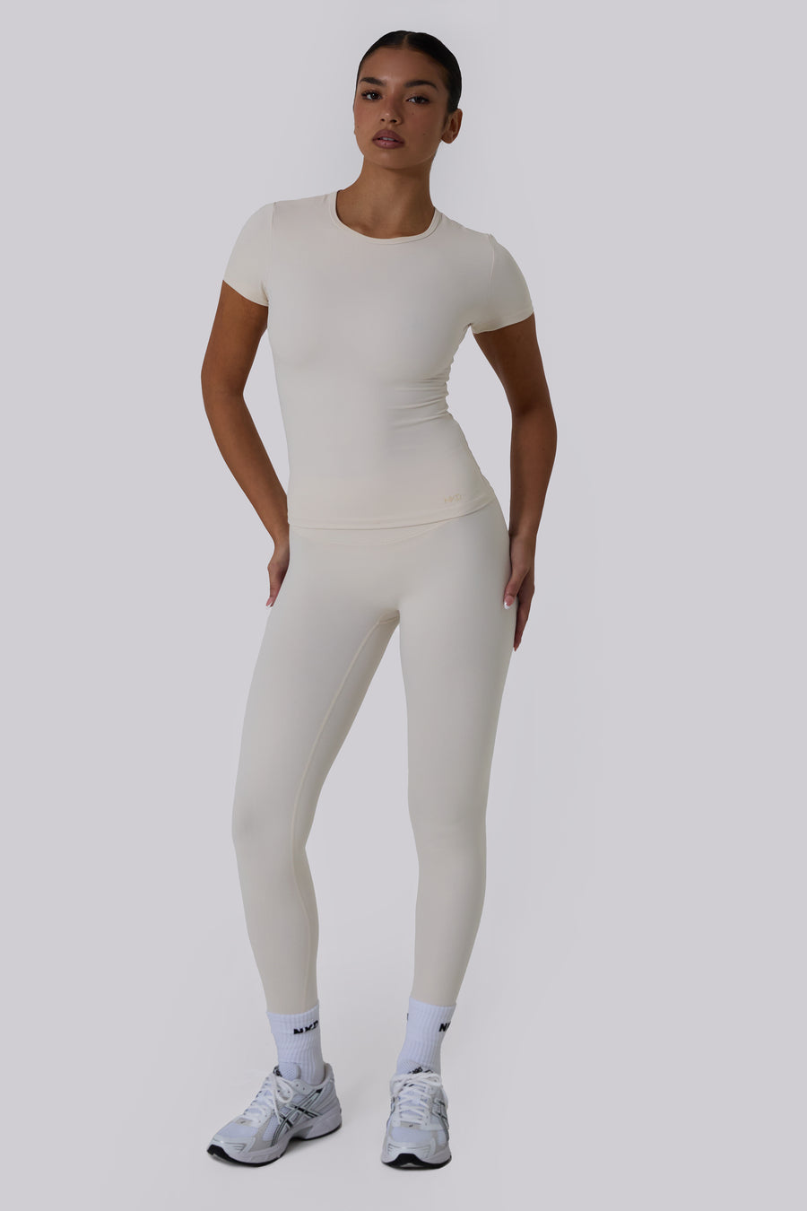 Ultra High Waisted Leggings - Oatmeal