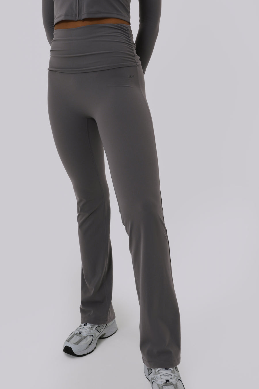 Ruched Fitted Flares - Cloud