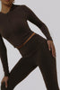 Ruched Fitted Flares - Cocoa