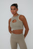 Cut-Out Top - Light Khaki
