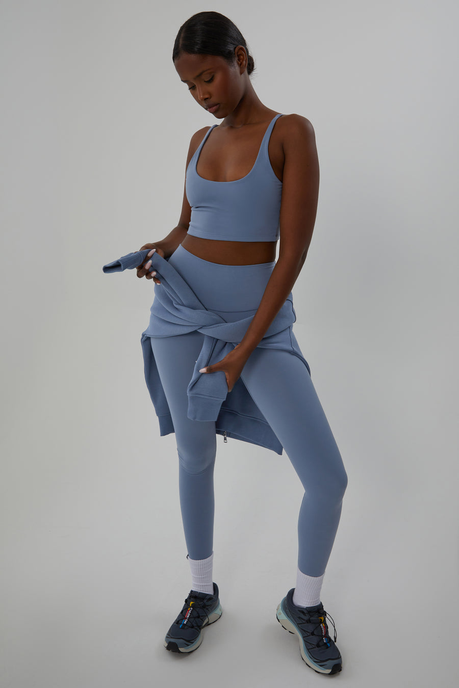 Ultra High Waisted Leggings - Blueberry