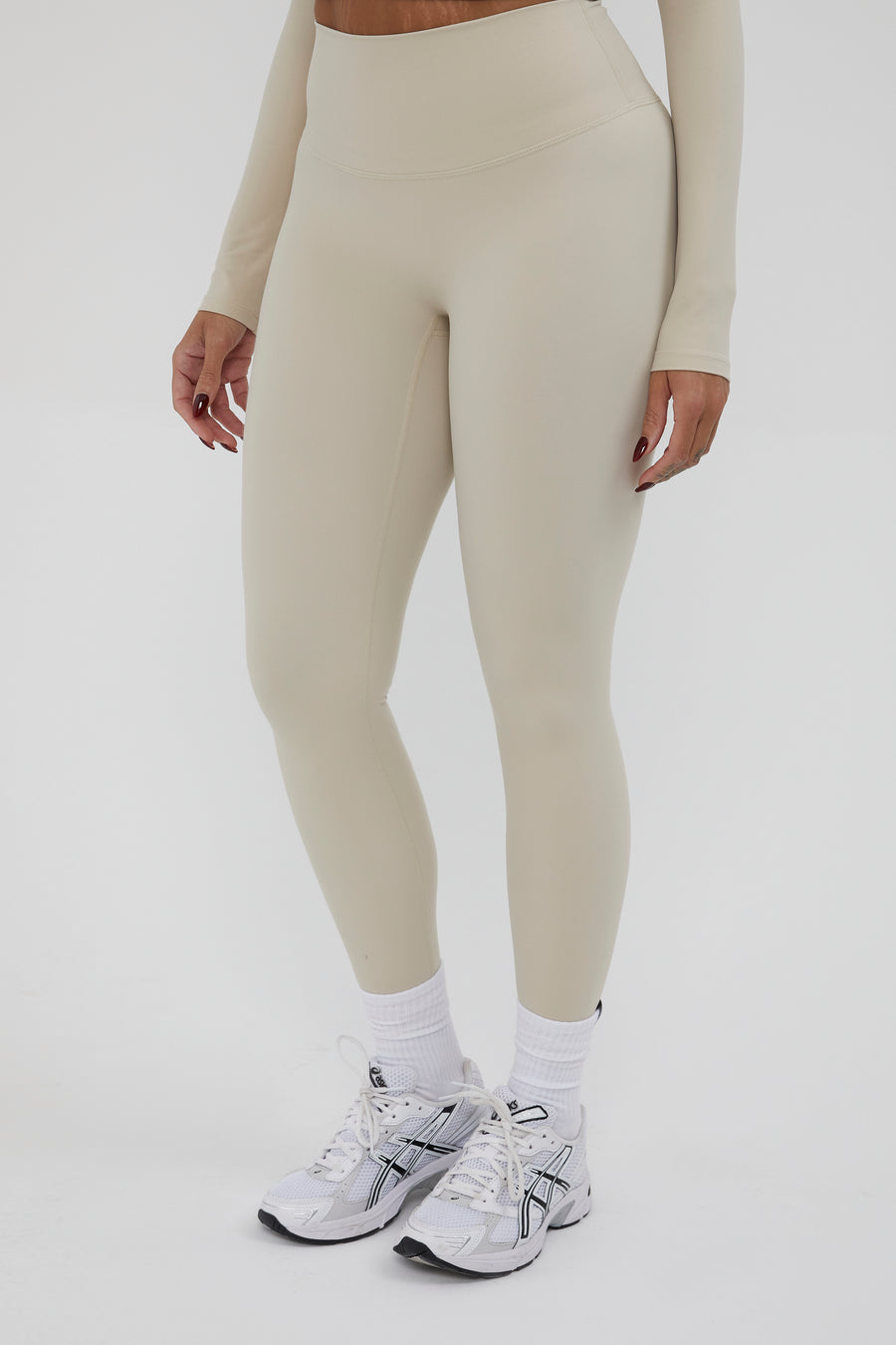 Ultra High Waisted Leggings - Almond