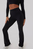 Ruched Fitted Flares - Classic Black