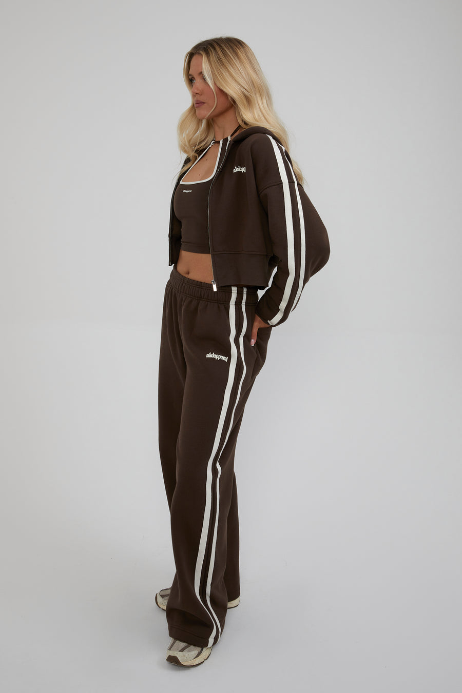 Wide Leg Jogger - Chocolate