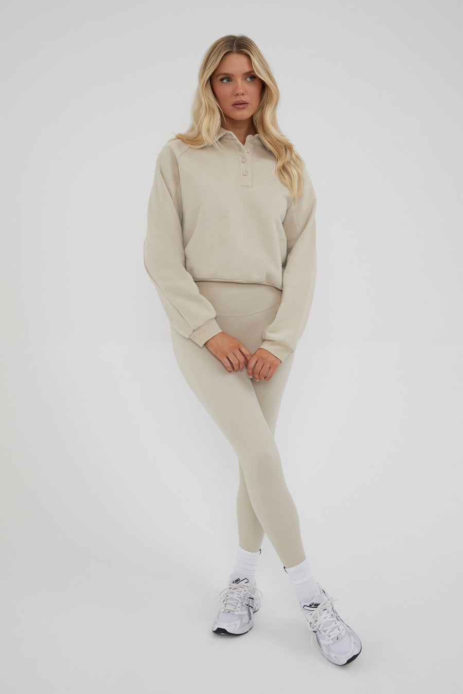 Casual Rugby Sweater - Almond