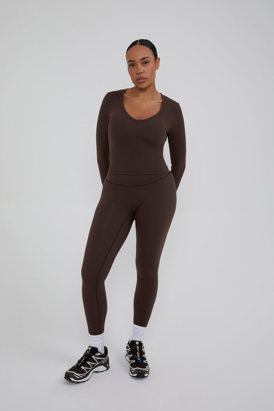Ultra High Waisted Leggings - Chestnut