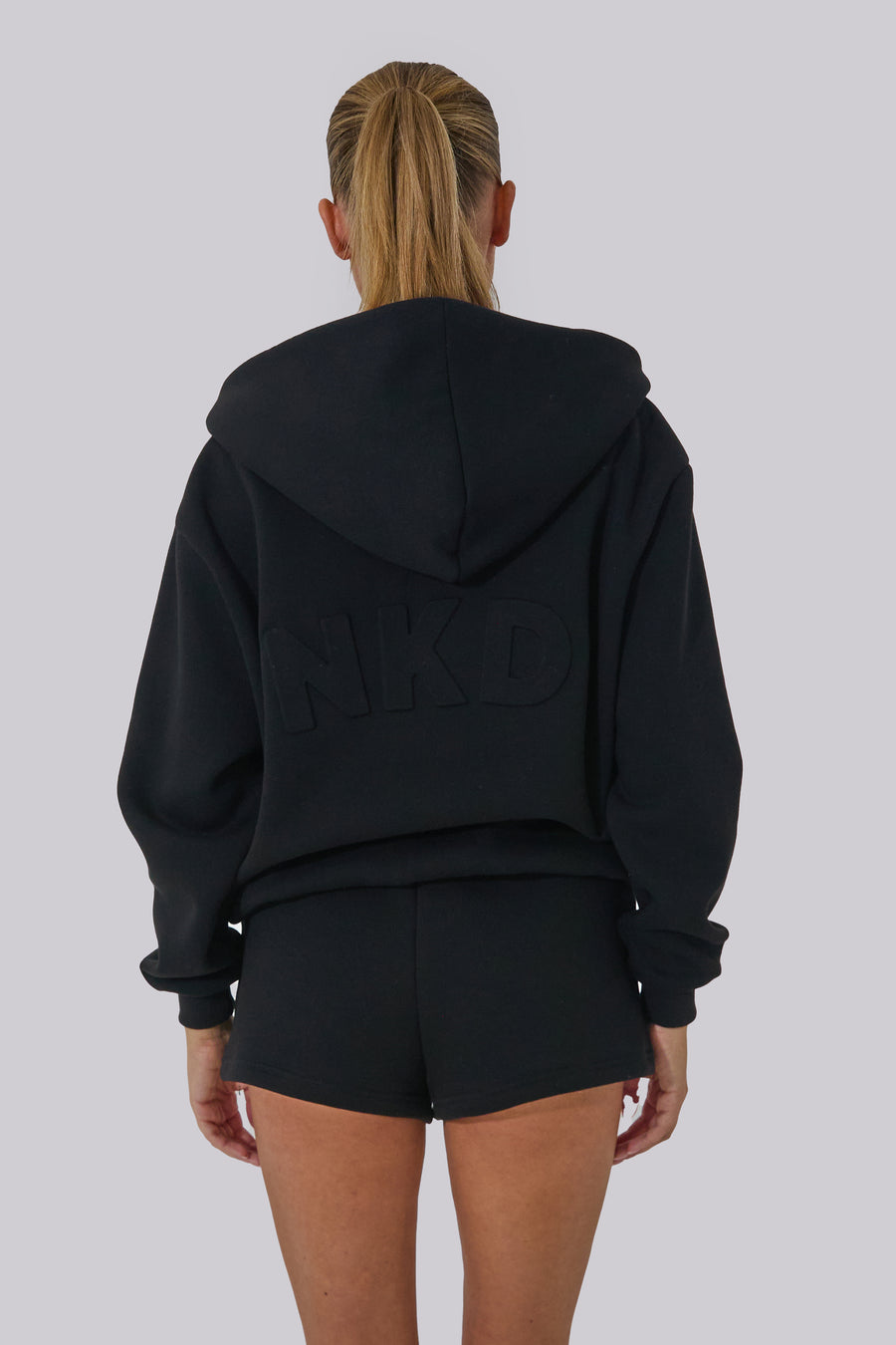 Oversized Zip Hoodie - Classic Black