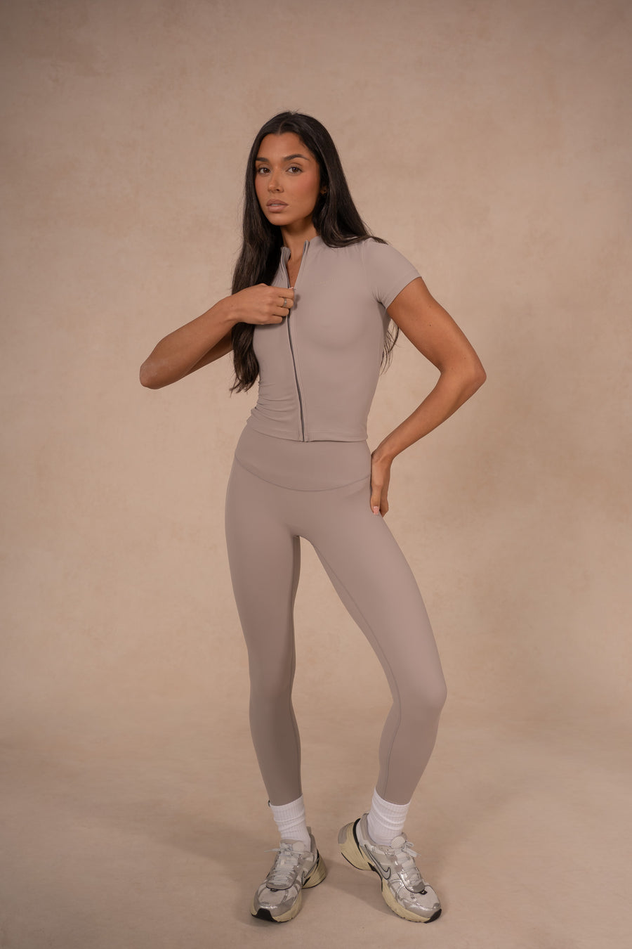 Ultra High Waisted Leggings - Stone