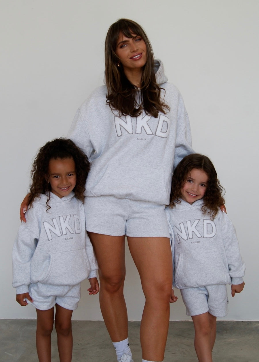 NKD Oversized Hoodie Kids - Marl Grey