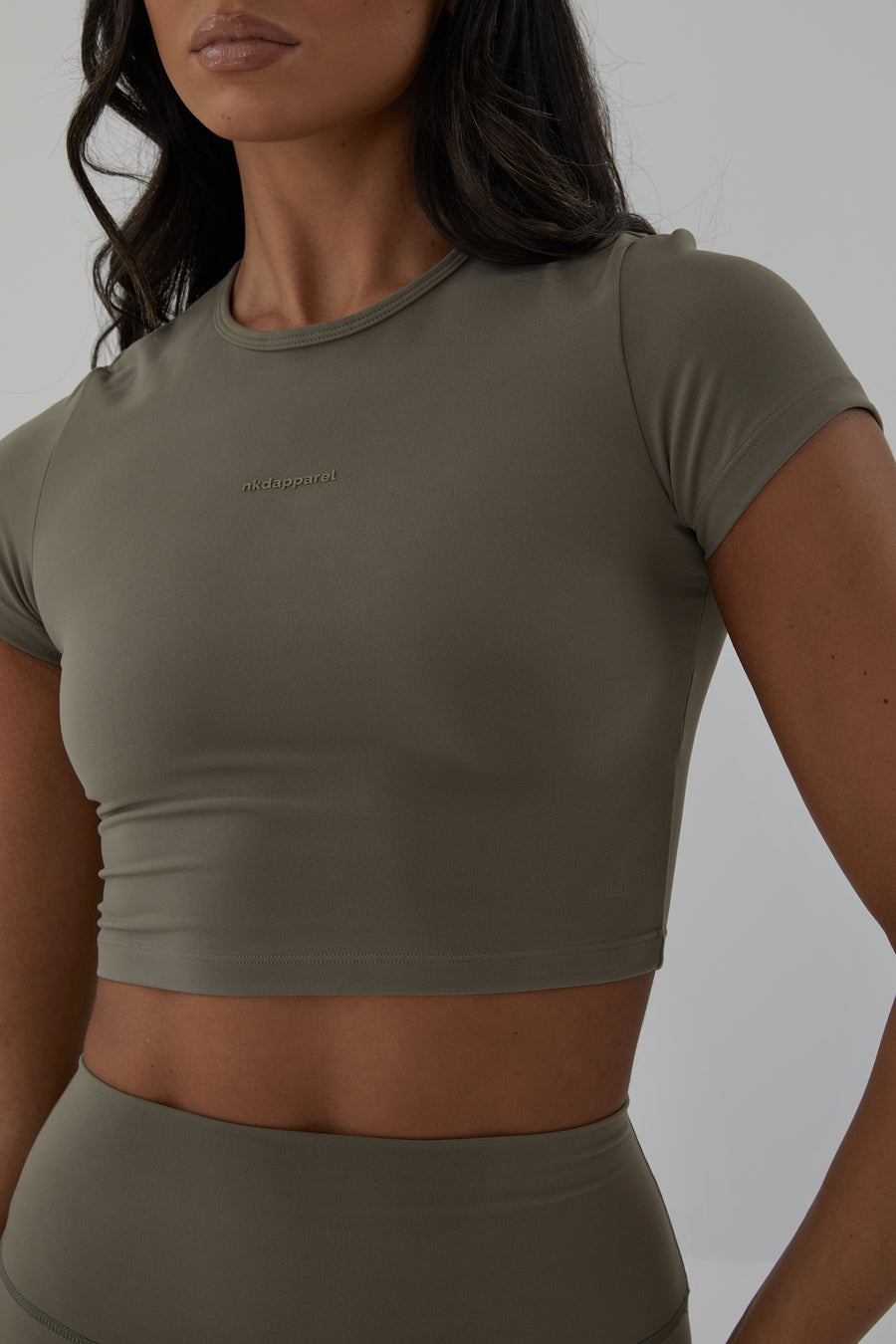 Cropped Basic Tee - Kiwi