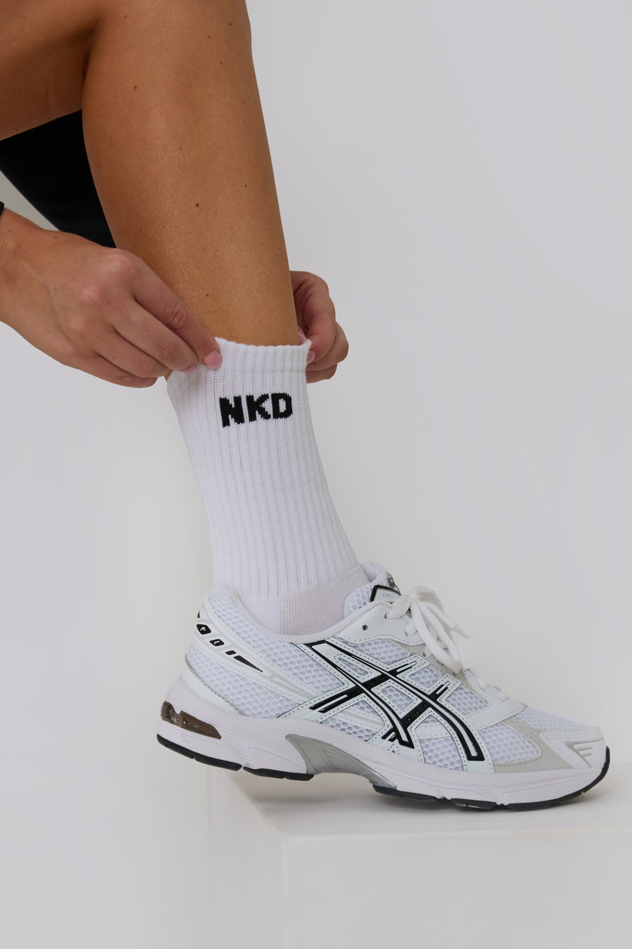 x3 NKD Socks - White